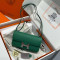 HERMES 에르메스 box constance elan 그린+은장